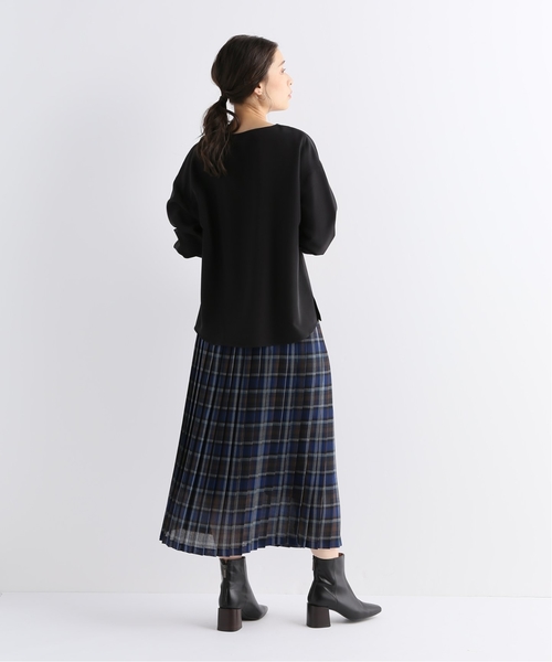B.C STOCK（ベーセーストック）の「ダブルクロスドルマンブラウス（シャツ/ブラウス・レディース・ブラック/キャメル/ベージュ・FREE）」の5枚目の写真