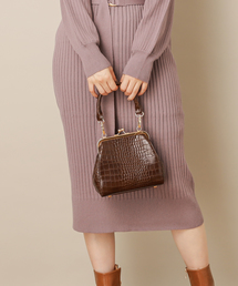 natural couture | ２ＷＡＹクロコガマ口バッグ(ショルダーバッグ)