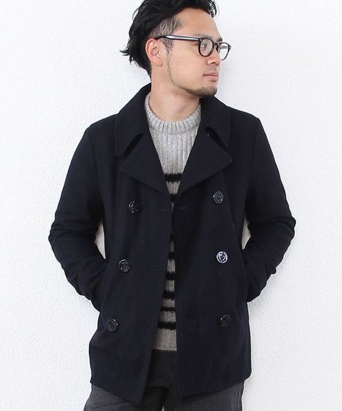 coen（コーエン）の「【MBC】メルトン中綿Pコート（ピーコート）」 - WEAR