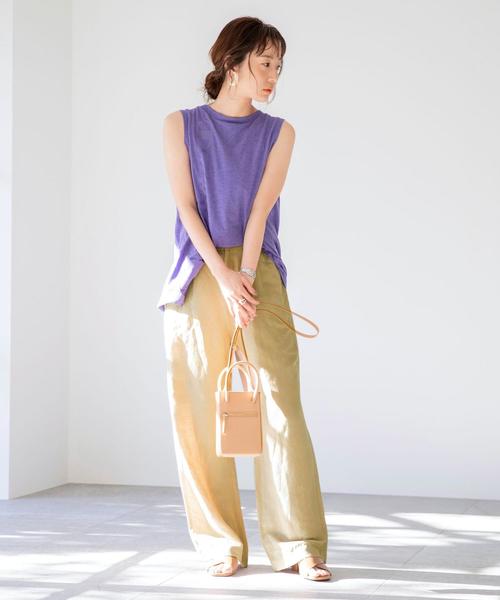 coen（コーエン）の「【WEB限定】ミニスクエアバッグ（ミニバッグ/ポシェット）（ショルダーバッグ・レディース・ホワイト/ブラック/モカ/ベージュ/コバルトブルー/イエロー/オレンジ・FREE）」の18枚目の写真