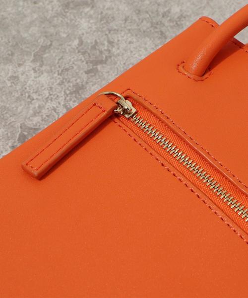 coen（コーエン）の「【WEB限定】ミニスクエアバッグ（ミニバッグ/ポシェット）（ショルダーバッグ・レディース・ホワイト/ブラック/モカ/ベージュ/コバルトブルー/イエロー/オレンジ・FREE）」の9枚目の写真