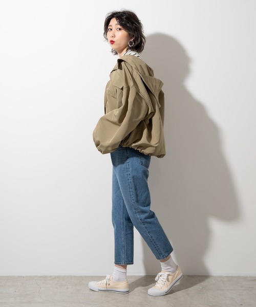 WEGO（ウィゴー）の「WEGO/ダブルポケットマウンテンパーカー（マウンテンパーカー・レディース・ブラック/アイボリー/ライトベージュ/カーキ・FREE）」の11枚目の写真