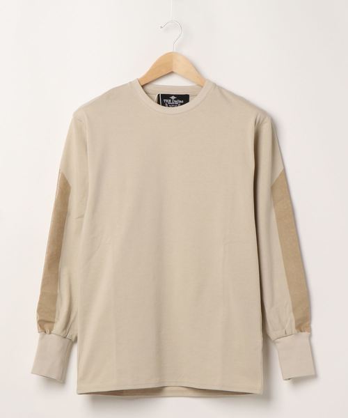 THE Dallas（ザ・ダラス）の「【THE Dallas(ザ ダラス)】アームプリントロングTシャツ（Tシャツ/カットソー・レディース・ベージュ/ライトブラウン/オフホワイト・LARGE/1/MEDIUM）」の2枚目の写真