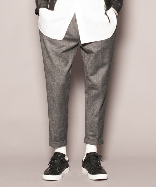 MONKEY TIME（モンキータイム）の「MT ∴ TW/レーヨン ツイル 2P アンクル パンツ ◆（スラックス・メンズ・グレー/ネイビー・X-LARGE/SMALL/MEDIUM/LARGE）」の9枚目の写真