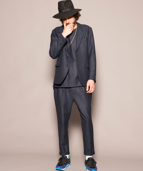 MONKEY TIME（モンキータイム）の「MT ∴ TW/レーヨン ツイル 2P アンクル パンツ ◆（スラックス・メンズ・グレー/ネイビー・X-LARGE/SMALL/MEDIUM/LARGE）」の3枚目の写真