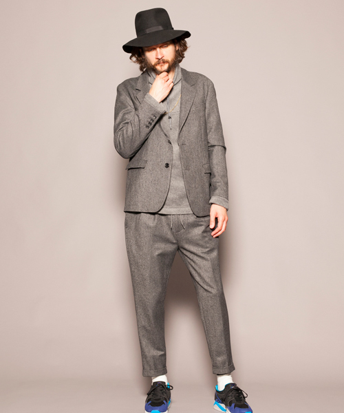 MONKEY TIME（モンキータイム）の「MT ∴ TW/レーヨン ツイル 2P アンクル パンツ ◆（スラックス・メンズ・グレー/ネイビー・X-LARGE/SMALL/MEDIUM/LARGE）」の4枚目の写真