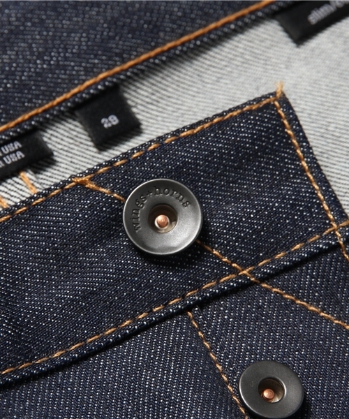 And A（アンドエー）の「slim fit5-pocket jean (WINGS+HORNS)（デニムパンツ・メンズ・インディゴブルー・29/30/28/31/32）」の6枚目の写真
