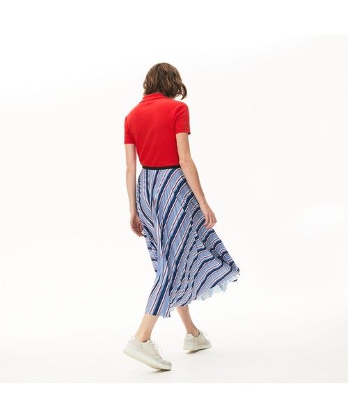 LACOSTE(ラコステ)の「マルチカラーストライププリーツスカート(スカート・レディース・ホワイト/ブルー・S/M/XS/L)」の8枚目の写真