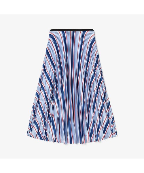 LACOSTE(ラコステ)の「マルチカラーストライププリーツスカート(スカート・レディース・ホワイト/ブルー・S/M/XS/L)」の5枚目の写真