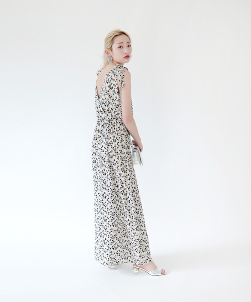 最先端特価 Paris フラワーワンピース 消費税無し