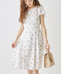 tocco closet | パール付きストロベリー×フラワープリントワンピース(ワンピース)