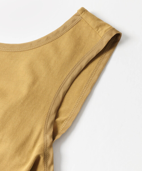 LAATO(ラート)の「BACK WRAP TOPS(Tシャツ/カットソー・レディース・ベージュ/ブラウン/イエロー・FREE)」の4枚目の写真