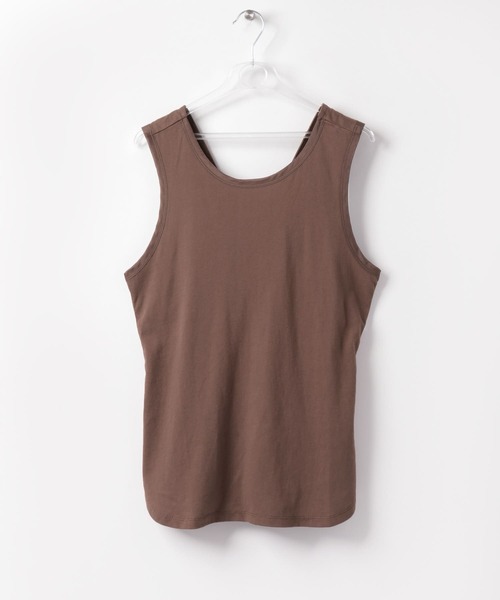 LAATO(ラート)の「BACK WRAP TOPS(Tシャツ/カットソー・レディース・ベージュ/ブラウン/イエロー・FREE)」の1枚目の写真