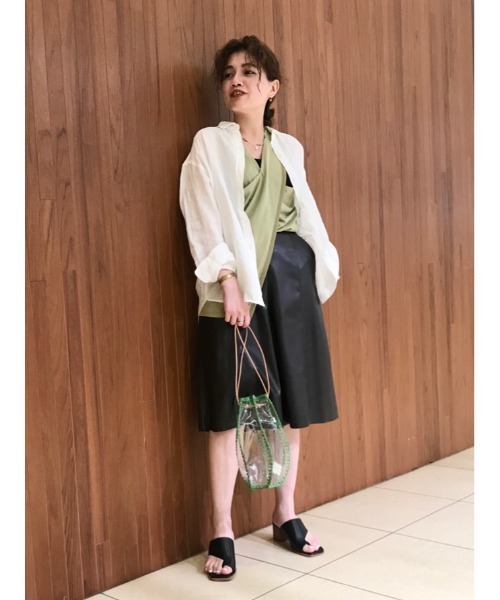 LAATO(ラート)の「BACK WRAP TOPS(Tシャツ/カットソー・レディース・ベージュ/ブラウン/イエロー・FREE)」の14枚目の写真