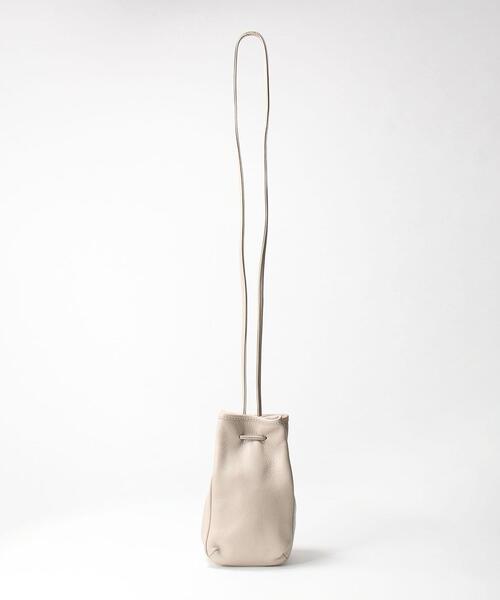 BEAUTY&YOUTH UNITED ARROWS（ビューティーアンドユースユナイテッドアローズ）の「BY レザーミニドロストショルダーバッグ о（ショルダーバッグ・レディース・ブラック/ターコイズブルー/ライトグレー・FREE）」の9枚目の写真