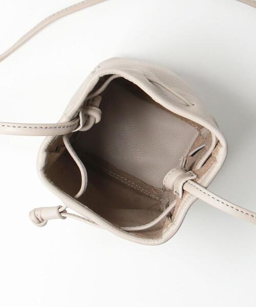 BEAUTY&YOUTH UNITED ARROWS（ビューティーアンドユースユナイテッドアローズ）の「BY レザーミニドロストショルダーバッグ о（ショルダーバッグ・レディース・ブラック/ターコイズブルー/ライトグレー・FREE）」の8枚目の写真