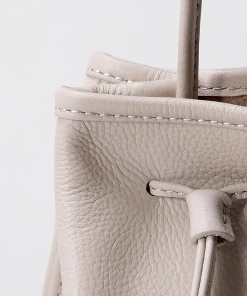 BEAUTY&YOUTH UNITED ARROWS（ビューティーアンドユースユナイテッドアローズ）の「BY レザーミニドロストショルダーバッグ о（ショルダーバッグ・レディース・ブラック/ターコイズブルー/ライトグレー・FREE）」の6枚目の写真