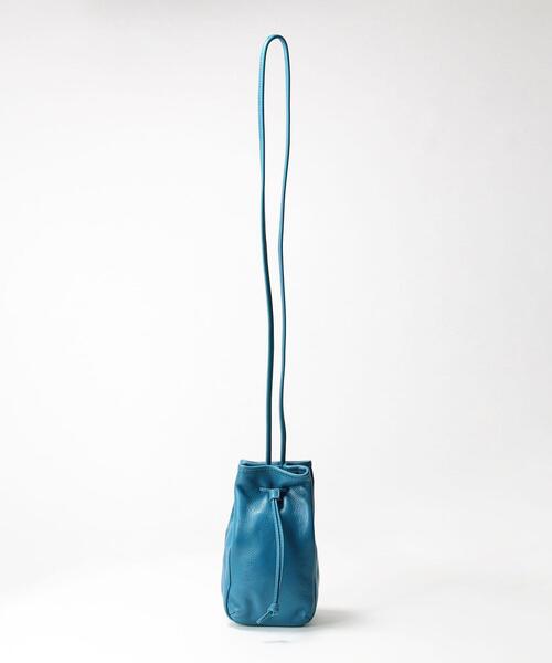 BEAUTY&YOUTH UNITED ARROWS（ビューティーアンドユースユナイテッドアローズ）の「BY レザーミニドロストショルダーバッグ о（ショルダーバッグ・レディース・ブラック/ターコイズブルー/ライトグレー・FREE）」の15枚目の写真