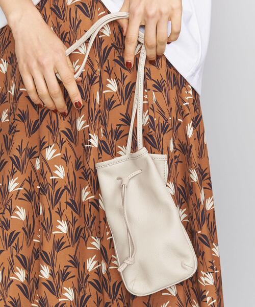 BEAUTY&YOUTH UNITED ARROWS（ビューティーアンドユースユナイテッドアローズ）の「BY レザーミニドロストショルダーバッグ о（ショルダーバッグ・レディース・ブラック/ターコイズブルー/ライトグレー・FREE）」の11枚目の写真