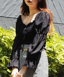 WEGO | WEGO/＊2020秋新作＊スクエアネックシャーリングブラウス(シャツ/ブラウス)