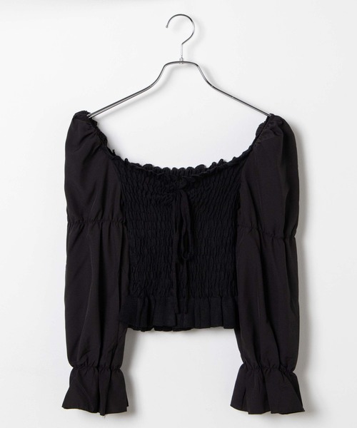 WEGO（ウィゴー）の「WEGO/スクエアネックシャーリングブラウス（シャツ/ブラウス・レディース・ホワイト/ブラック/グリーン系その他・FREE）」の21枚目の写真