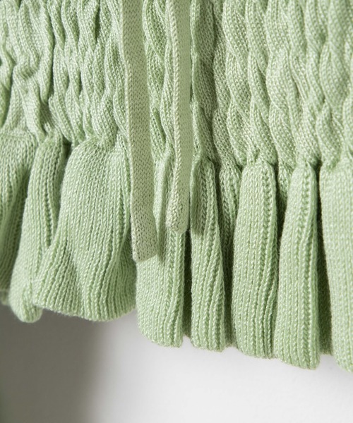 WEGO（ウィゴー）の「WEGO/スクエアネックシャーリングブラウス（シャツ/ブラウス・レディース・ホワイト/ブラック/グリーン系その他・FREE）」の19枚目の写真