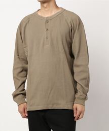 BACK NUMBER（バックナンバー）の「【BACK NUMBER】抗菌防臭ワッフルヘンリーネックロンT（Tシャツ/カットソー・レディース）」