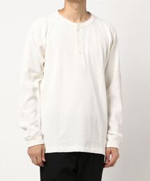 BACK NUMBER | 【BACK NUMBER】抗菌防臭ワッフルヘンリーネックロンT(Tシャツ/カットソー)
