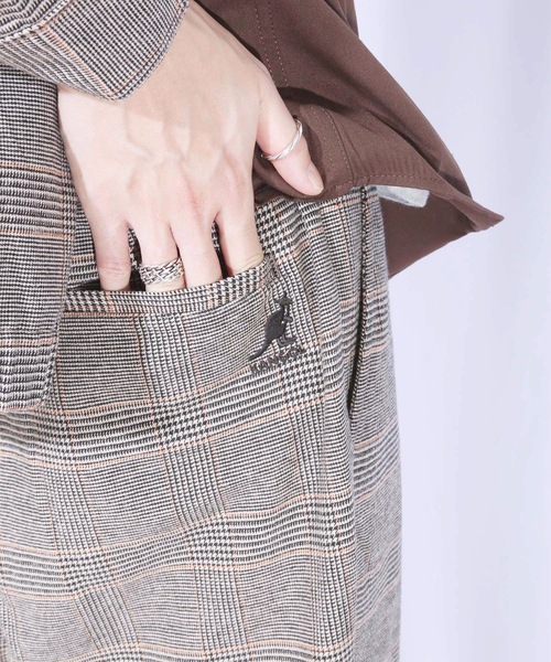 KANGOL(カンゴール)の「【KANGOL/カンゴール】グレンチェックパンツ タックテーパードパンツ ワイドパンツ(その他パンツ・メンズ・ブラウン/グレー・MEDIUM/LARGE/X-LARGE)」の10枚目の写真