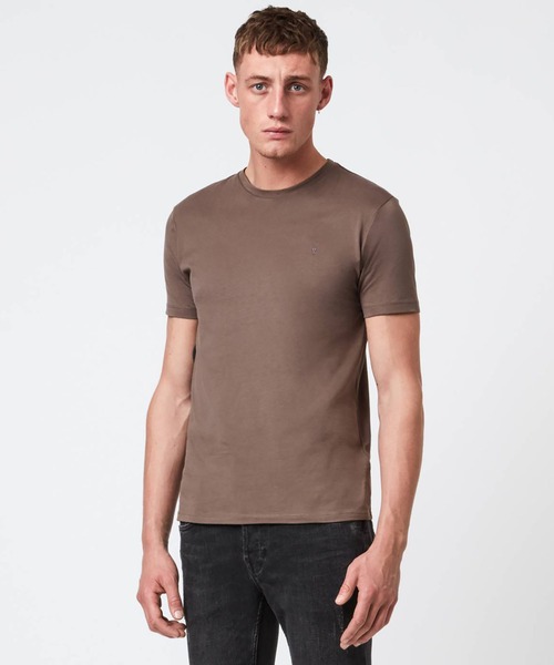 ALLSAINTS(オールセインツ)の「BRACE TONIC CREW T-SHIRT | ブレース トニック クルー Tシャツ(Tシャツ/カットソー・メンズ・ブラウン系その他/ブルー系その他/グリーン系その他/ブルー系その他2・S/M/L/XS)」の2枚目の写真