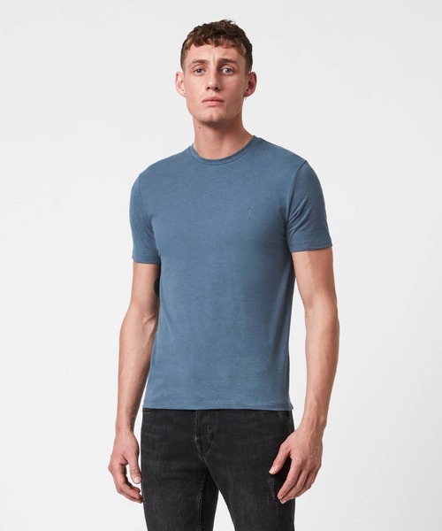 ALLSAINTS(オールセインツ)の「BRACE TONIC CREW T-SHIRT | ブレース トニック クルー Tシャツ(Tシャツ/カットソー・メンズ・ブラウン系その他/ブルー系その他/グリーン系その他/ブルー系その他2・S/M/L/XS)」の4枚目の写真