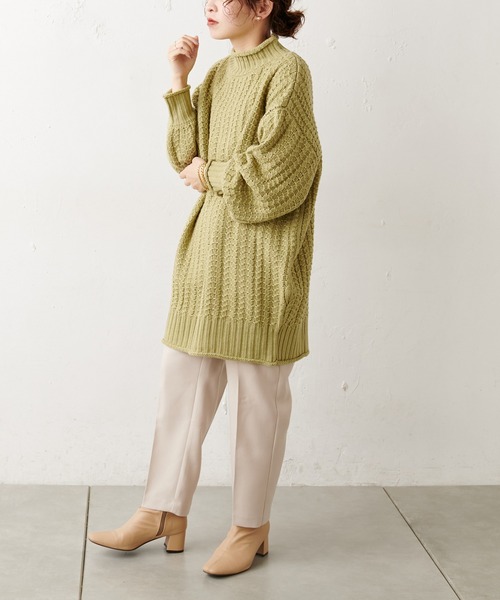 natural couture（ナチュラルクチュール）の「【WEB限定】美シルエット微起毛テーパードパンツ XSサイズ（その他パンツ・レディース・ブラック/ブルー/マスタード/モカ/ライトベージュ/ピンク・X-SMALL）」の4枚目の写真