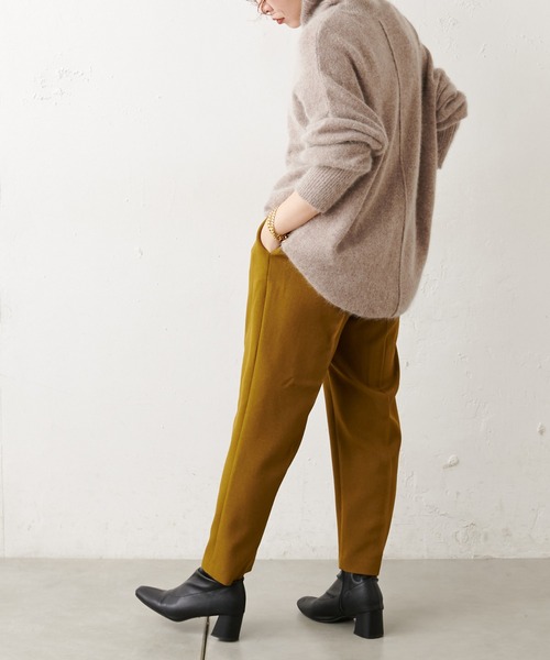 natural couture（ナチュラルクチュール）の「【WEB限定】美シルエット微起毛テーパードパンツ XSサイズ（その他パンツ・レディース・ブラック/ブルー/マスタード/モカ/ライトベージュ/ピンク・X-SMALL）」の5枚目の写真