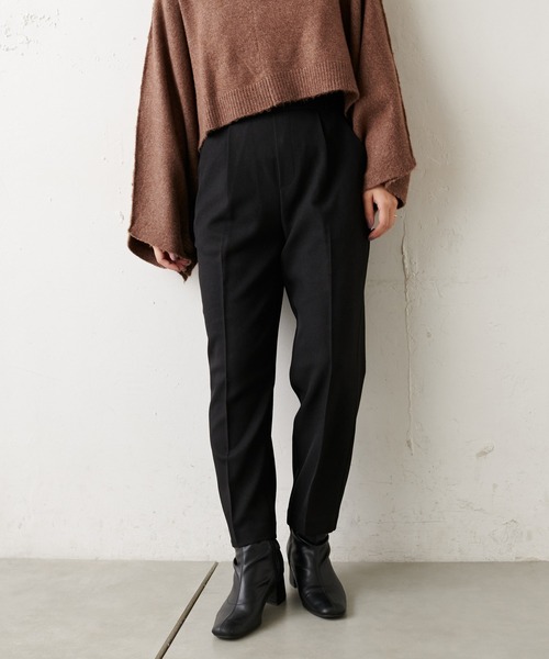 natural couture（ナチュラルクチュール）の「【WEB限定】美シルエット微起毛テーパードパンツ XSサイズ（その他パンツ・レディース・ブラック/ブルー/マスタード/モカ/ライトベージュ/ピンク・X-SMALL）」の2枚目の写真