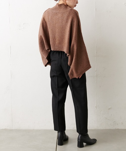 natural couture（ナチュラルクチュール）の「【WEB限定】美シルエット微起毛テーパードパンツ XSサイズ（その他パンツ・レディース・ブラック/ブルー/マスタード/モカ/ライトベージュ/ピンク・X-SMALL）」の11枚目の写真