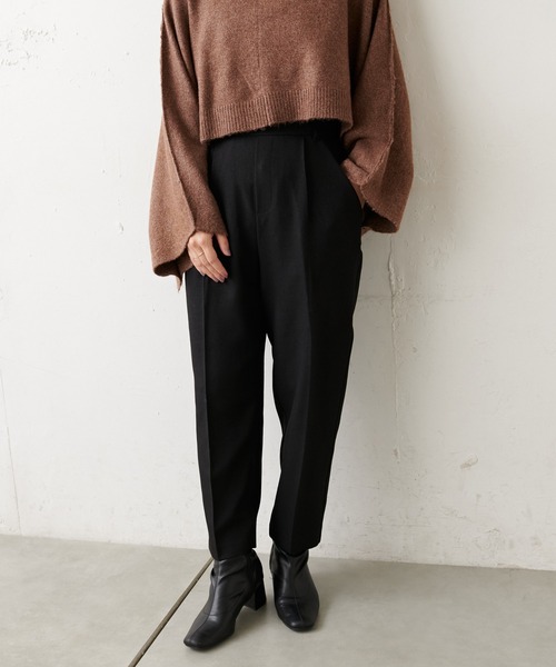 natural couture（ナチュラルクチュール）の「【WEB限定】美シルエット微起毛テーパードパンツ XSサイズ（その他パンツ・レディース・ブラック/ブルー/マスタード/モカ/ライトベージュ/ピンク・X-SMALL）」の19枚目の写真