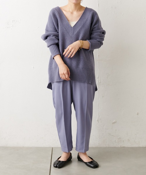 natural couture（ナチュラルクチュール）の「【WEB限定】美シルエット微起毛テーパードパンツ XSサイズ（その他パンツ・レディース・ブラック/ブルー/マスタード/モカ/ライトベージュ/ピンク・X-SMALL）」の18枚目の写真