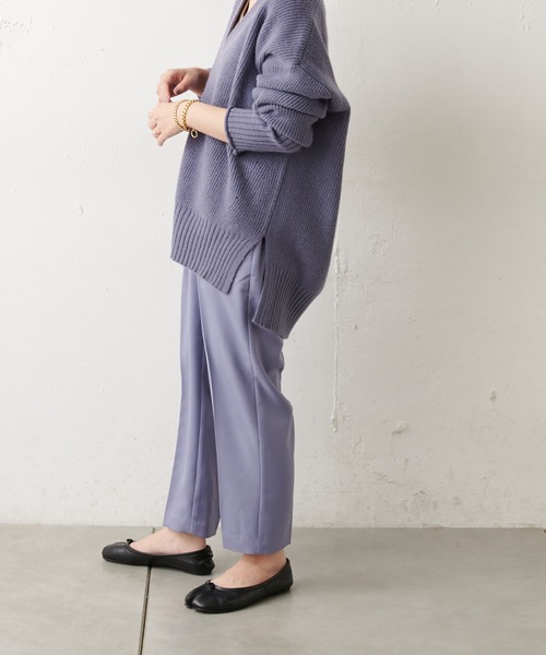 natural couture（ナチュラルクチュール）の「【WEB限定】美シルエット微起毛テーパードパンツ XSサイズ（その他パンツ・レディース・ブラック/ブルー/マスタード/モカ/ライトベージュ/ピンク・X-SMALL）」の22枚目の写真