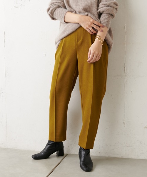 natural couture（ナチュラルクチュール）の「【WEB限定】美シルエット微起毛テーパードパンツ XSサイズ（その他パンツ・レディース・ブラック/ブルー/マスタード/モカ/ライトベージュ/ピンク・X-SMALL）」の16枚目の写真