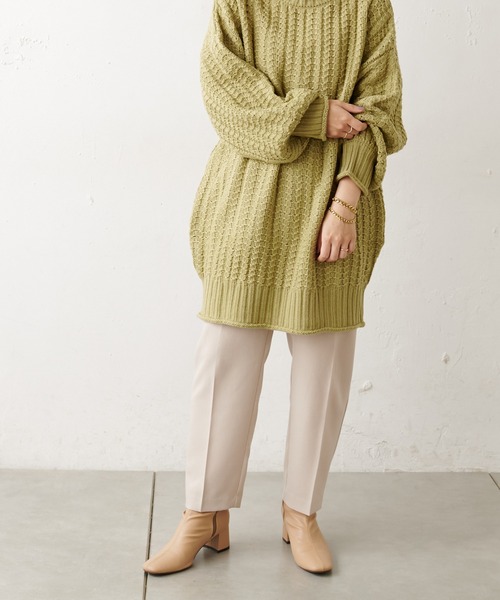 natural couture（ナチュラルクチュール）の「【WEB限定】美シルエット微起毛テーパードパンツ XSサイズ（その他パンツ・レディース・ブラック/ブルー/マスタード/モカ/ライトベージュ/ピンク・X-SMALL）」の20枚目の写真