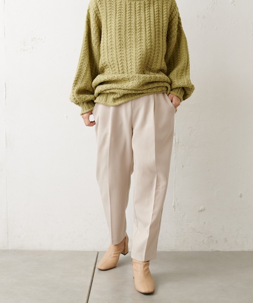 natural couture（ナチュラルクチュール）の「【WEB限定】美シルエット微起毛テーパードパンツ XSサイズ（その他パンツ・レディース・ブラック/ブルー/マスタード/モカ/ライトベージュ/ピンク・X-SMALL）」の15枚目の写真