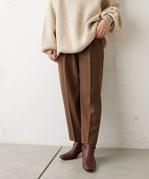 natural couture（ナチュラルクチュール）の「【WEB限定】美シルエット微起毛テーパードパンツ XSサイズ（その他パンツ・レディース・ブラック/ブルー/マスタード/モカ/ライトベージュ/ピンク・X-SMALL）」の17枚目の写真