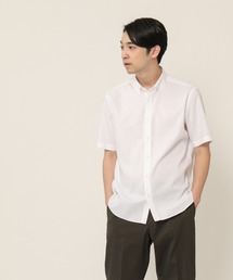 KASHIYAMA | ボタンダウンショートスリーブ　ロイヤルオックス　カジュアルテイルシャツ(シャツ/ブラウス)