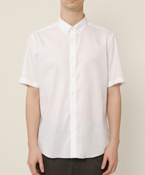 KASHIYAMA（カシヤマ）の「ボタンダウンショートスリーブ　ロイヤルオックス　カジュアルテイルシャツ（シャツ/ブラウス・メンズ・ネイビー/ホワイト・マルチサイズ）」の15枚目の写真