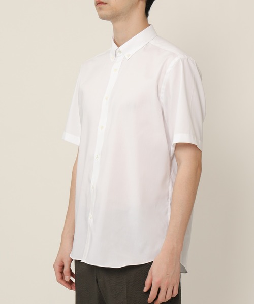 KASHIYAMA（カシヤマ）の「ボタンダウンショートスリーブ　ロイヤルオックス　カジュアルテイルシャツ（シャツ/ブラウス・メンズ・ネイビー/ホワイト・マルチサイズ）」の9枚目の写真