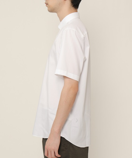 KASHIYAMA（カシヤマ）の「ボタンダウンショートスリーブ　ロイヤルオックス　カジュアルテイルシャツ（シャツ/ブラウス・メンズ・ネイビー/ホワイト・マルチサイズ）」の5枚目の写真