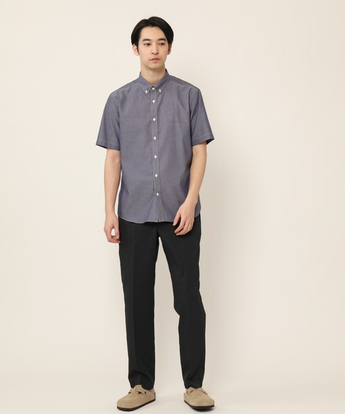 KASHIYAMA（カシヤマ）の「ボタンダウンショートスリーブ　ロイヤルオックス　カジュアルテイルシャツ（シャツ/ブラウス・メンズ・ネイビー/ホワイト・マルチサイズ）」の13枚目の写真