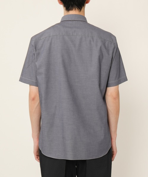 KASHIYAMA（カシヤマ）の「ボタンダウンショートスリーブ　ロイヤルオックス　カジュアルテイルシャツ（シャツ/ブラウス・メンズ・ネイビー/ホワイト・マルチサイズ）」の18枚目の写真