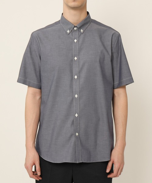 KASHIYAMA（カシヤマ）の「ボタンダウンショートスリーブ　ロイヤルオックス　カジュアルテイルシャツ（シャツ/ブラウス・メンズ・ネイビー/ホワイト・マルチサイズ）」の12枚目の写真