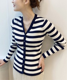 IENA | 3×3リブＶネックカーディガン◆(カーディガン/ボレロ)